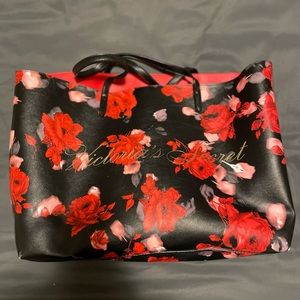 Victoria's Secret Limited Edition 2019 Large Red Floral Rose Tote Bag